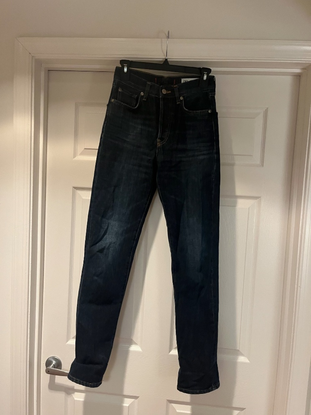 Zara Dark Wash Straight Leg Jeans 0